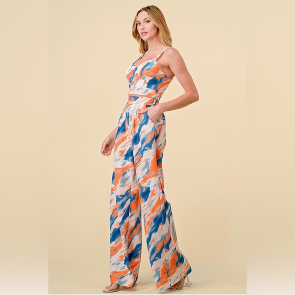 175 2 Piece Marble Pant Set - Picture 4 of 7